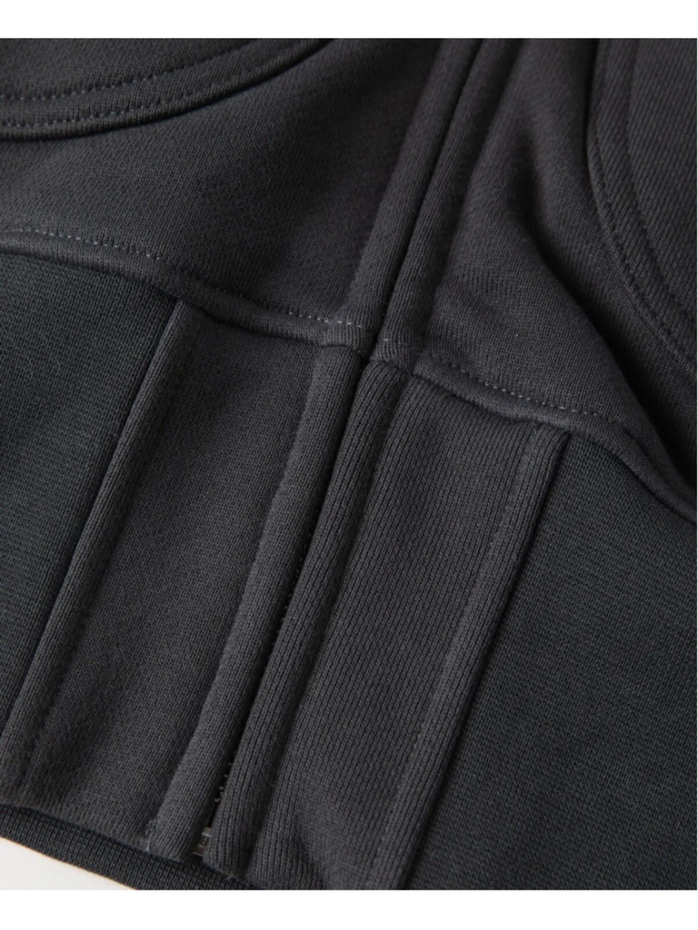 17.5 oz Terry Cloth Zip-Up Hoodie - Vintage Black Non Stock Mfg. Co. - Picture 6 of 15